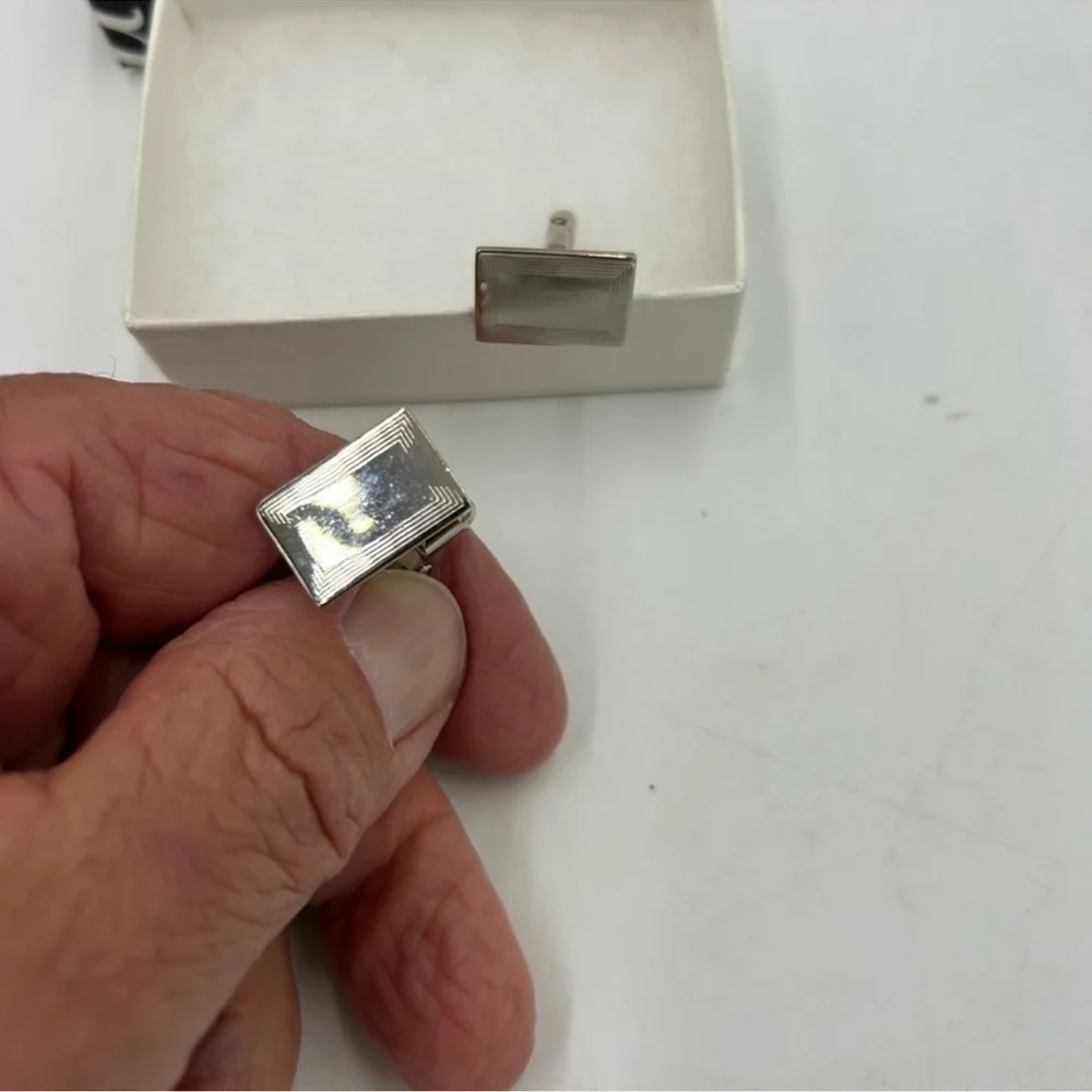 Men’s David Donohue Sterling silver cufflinks